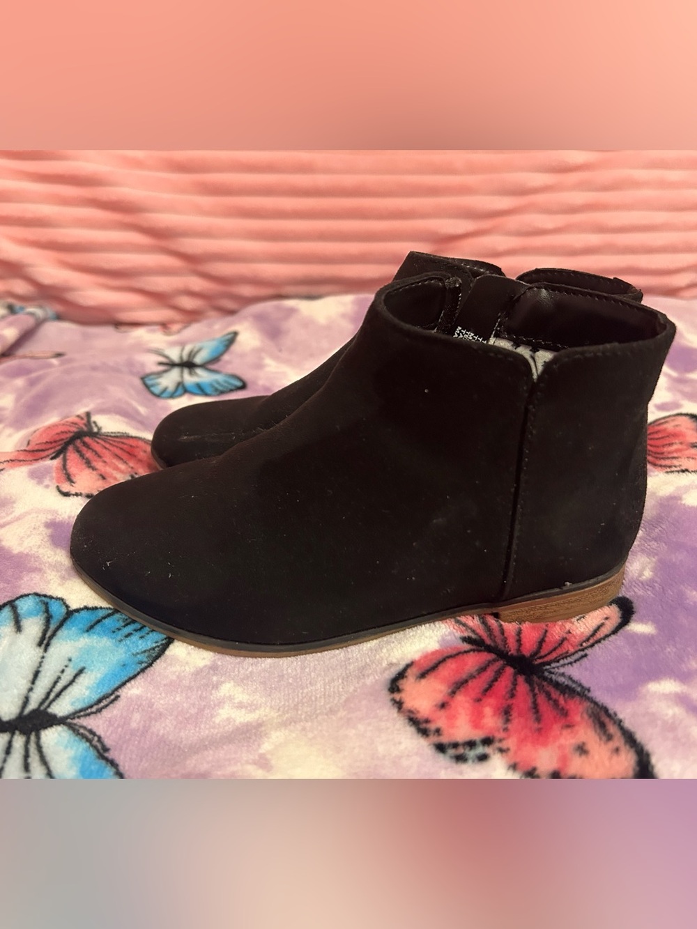 Cat & Jack Penelope black ankle boots for girls – size 1